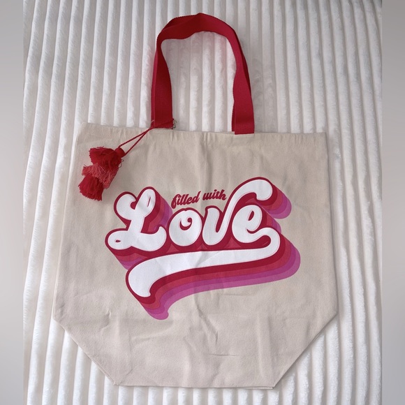 Filled With Love Reusable Tote Bag - Picture 1 of 8
